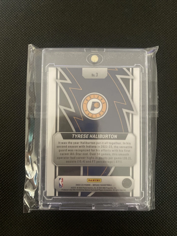 Tyrese Halliburton, Panini Mosaic Thunder Road - Image 2 of 2