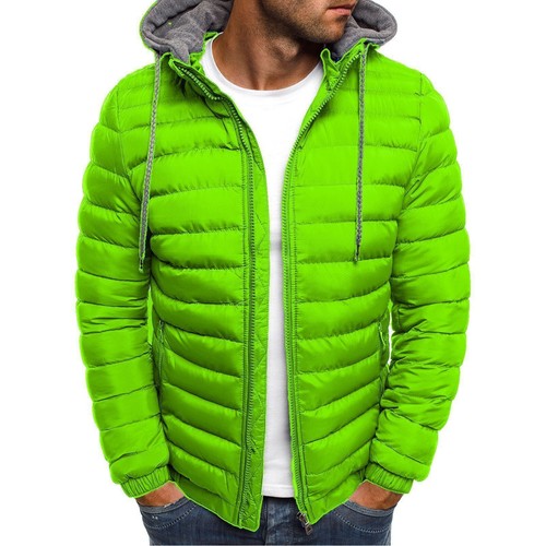 Chaqueta con capucha de pato ganso para hombre empacable liviana tampón cálido abrigo ganador - Imagen 5 de 15