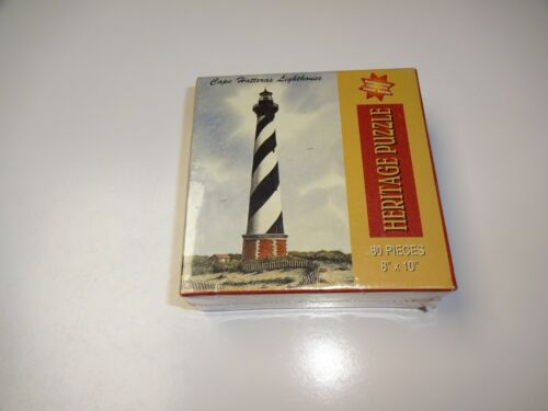 Sealed Heritage Puzzle Cale Hatteras Lighthouse 80 Pieces 8" x 10" New