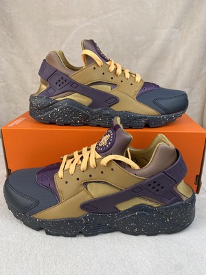 purple and yellow huaraches
