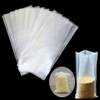 50pcs Water Soluble Bags PVA Fishing Bag Water Dissolving Bait Bags 7x14cm