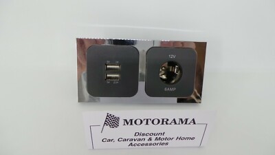 WOHNWAGEN/WOHNMOBIL C-LINE/CBE TWIN USB STECKDOSE 5 VOLT 1,5 AMP & 1X 12 VOLT STECKDOSE