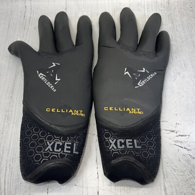 #ad XCEL Drylock 5.0 5mm 5 Finger Celliant Infrared Dive Gloves 2XS NWD $42.23