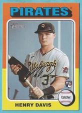 2024 Topps Heritage Baseball Henry Davis Rookie Pittsburgh Pirates #415