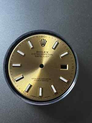 FACTORY Rolex Datejust 41mm Champagne Stick Two-Tone Dial Model 126333
