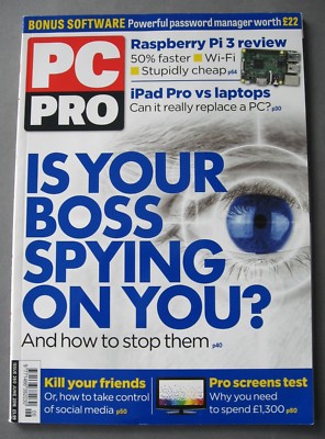PC PRO Magazine Issue 260 June 2016 PC Pro 06/16 Raspberry Pi 3, Ipad Pro Laptop