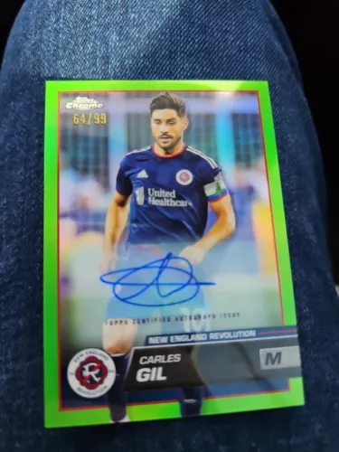2023 MLS TOPPS CHROME Autograph Auto Green /99 Carles Gil