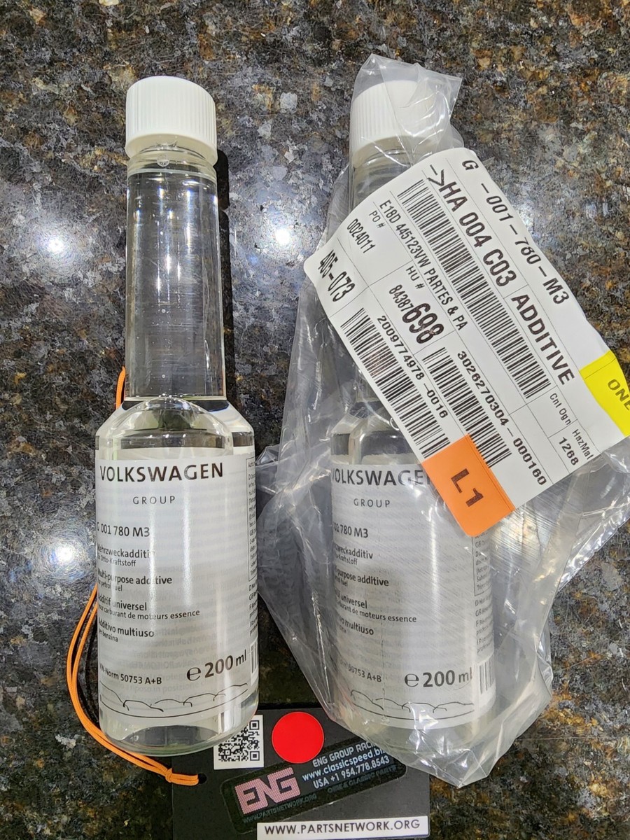 VW GROUP GASOLINE FUEL ADDITIV 2X G-001-780-M3 PORSCHE AUDI