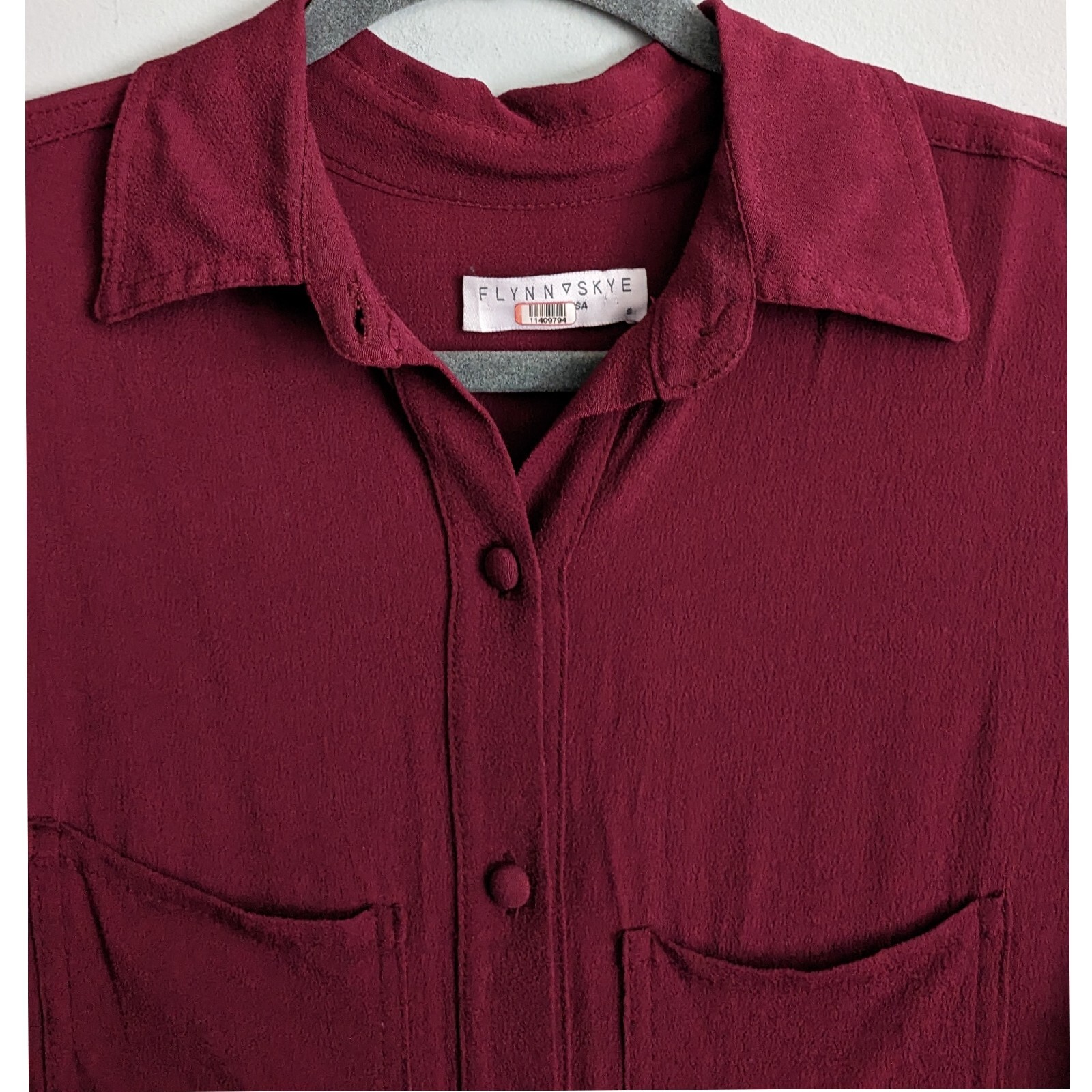 Flynn Skye Havana Button Down Drawstring Crepe Ju… - image 3