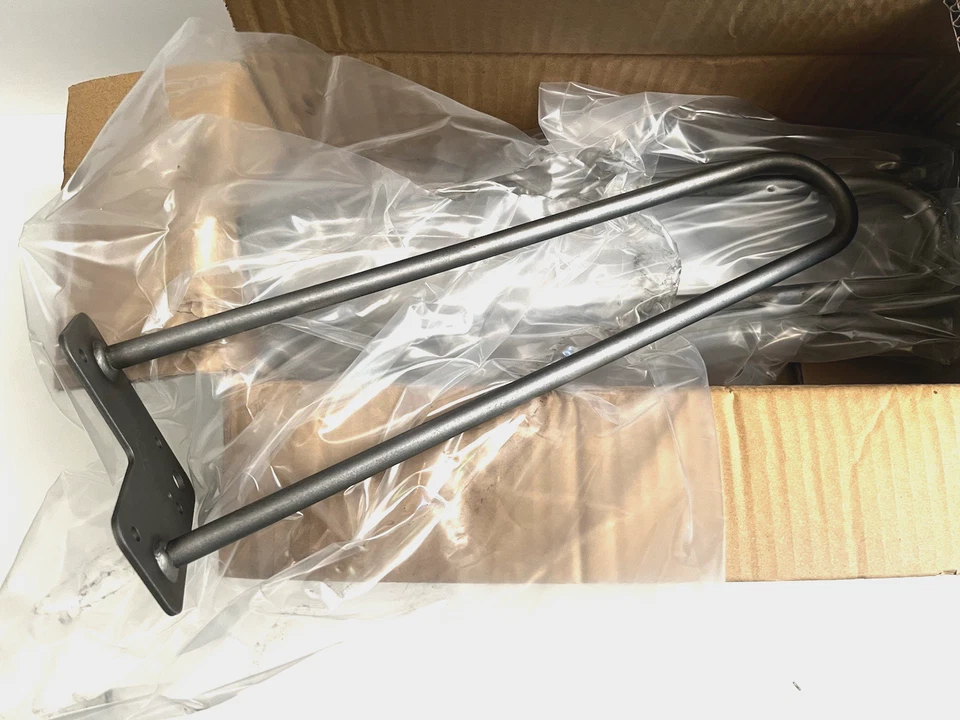 Paquete de 4 patas de banco de mesa de centro losa horquilla de acero de alta resistencia MCM Style WEN Foto 2 de 4