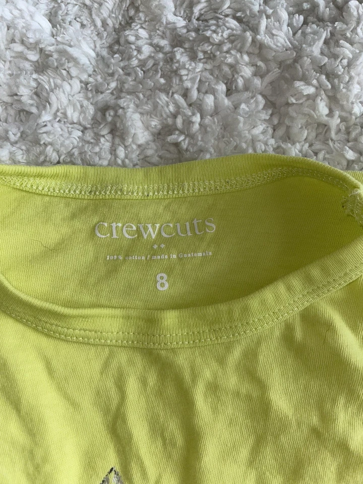 Crewcuts boys sz. 8 yellow surfboard design tee. Soft, cute - Image 2 of 4