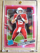 2023 Clayton Tune Clearly Donruss Rated Rookie Pink Parallel RC 10/10 MINT 🔥🔥