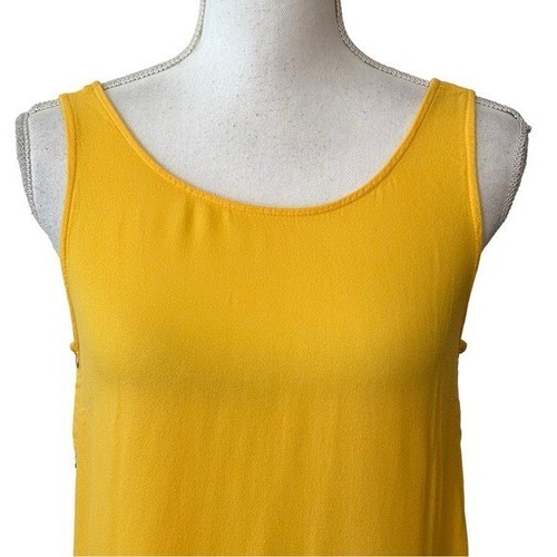 ADRIENNE VITTADINI Sleeveless Summer Shift Dress with Button Sides Size Small - Picture 2 of 7