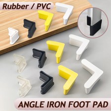 Angle Iron Foot Pads L Shaped Rubber / PVC Leg Cap End Glider Floor Protector