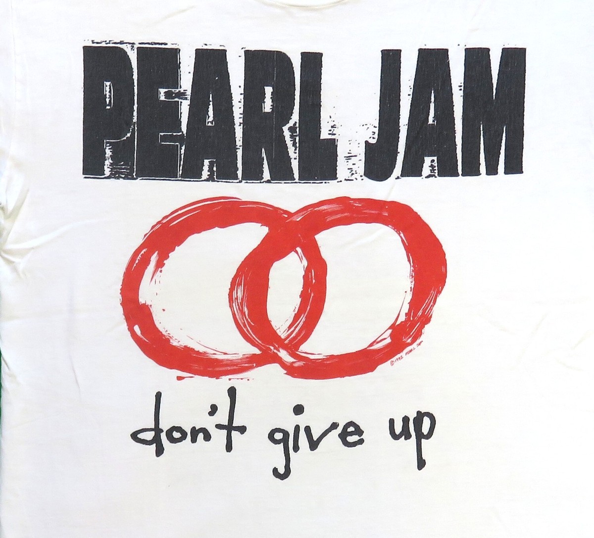 Pearl Jam Vintage T Shirt 1992 Ten Tour Don't Give Up Seattle