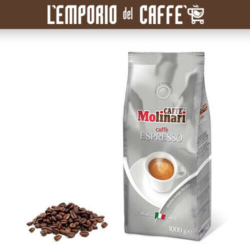 Caffè Molinari 1 kg Grani Beans Miscela Espresso Bar - 100% Espresso Napoletano - Zdjęcie 1 z 1