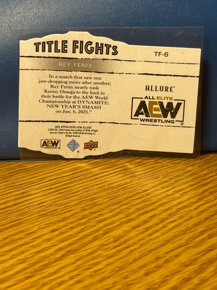 Rey Fenix 2022 Upper Deck AEW Allure Die-Cut SP # TF-6 - Image 2 of 2