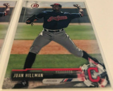 2017 Bowman Draft Baseball Juan Hillman Cleveland Indians base card #BD28