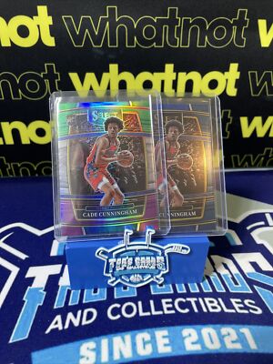 2022 Panini Select Cade Cunningham Green Purple White Prizm SP RC & Base #11
