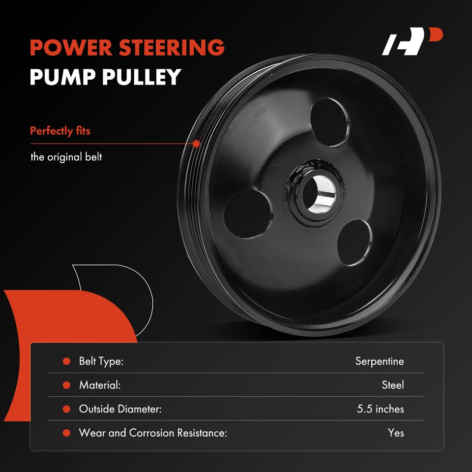 A-Premium Power Steering Pump Pulley for Chevrolet Cavalier 1992-2002 Oldsmobile - Image 3 of 4