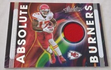 Mecole Hardman Jr. Jersey Relic Patch 2021 Panini Absolute Burners  #AB4 Chiefs