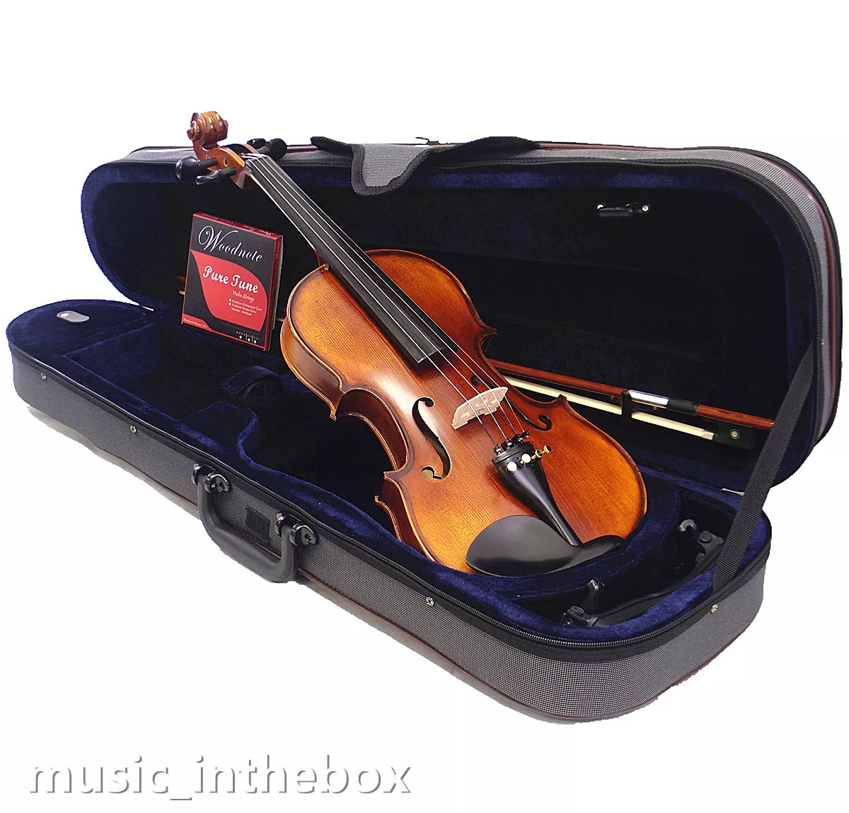 Good Quality 4 4 Antique Student Violin Bow Shoulder rest Case String set