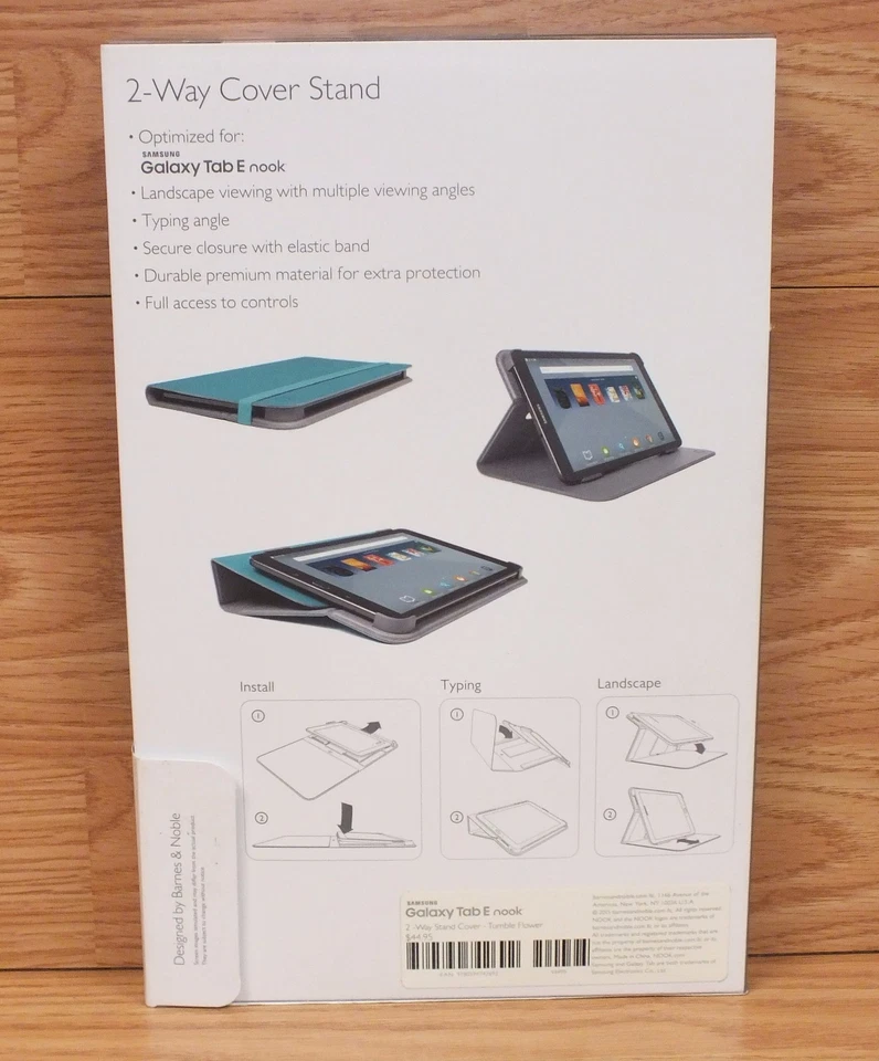Soporte de cubierta bidireccional rosa claro genuino para Galaxy Tab E nook solamente **LEER** Foto 2 de 4