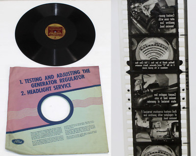 1940s Ford Dealership Film Strip Movie & Record ''TESTING / ADJUSTING GENERATOR''