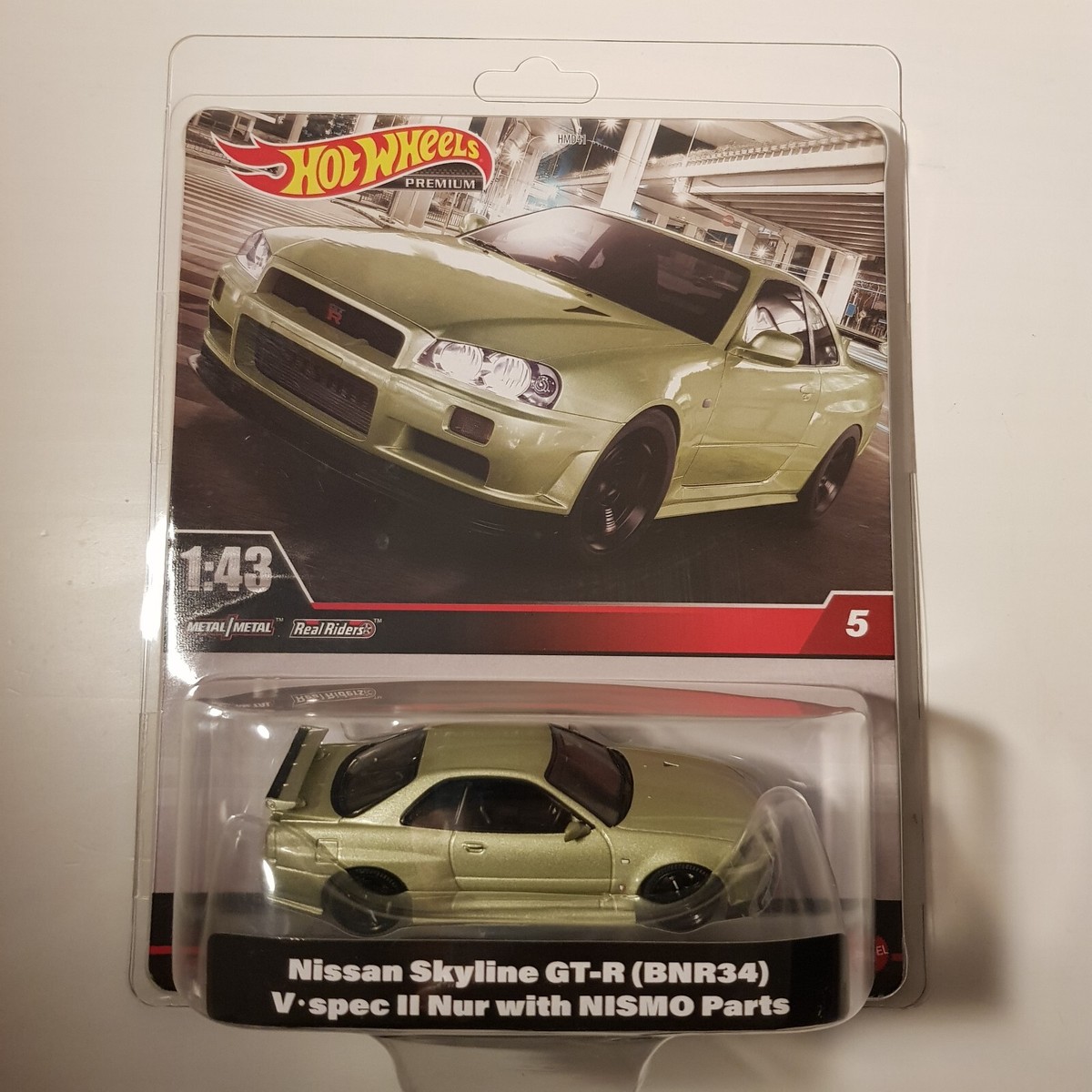 Hot Wheels 1:43 Nissan Skyline GTR R34 V Spec II Nur NISMO