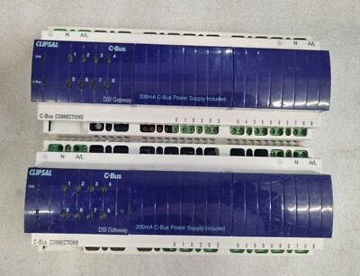 CLIPSAL C-BUS2 L5508DSI 8 CHANNEL DSI GATEWAY POWER SUPPLY SETOF 2 FREE FASTSHIP