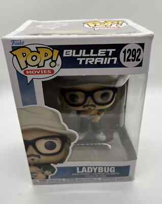 Funko Pop! Movies - Bullet Train - Ladybug #1292 (Brad Pitt) in protective case