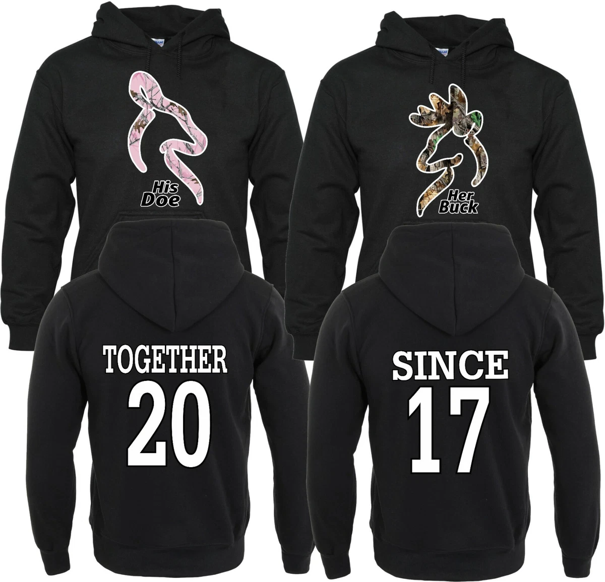 Her buck his doe hoodies new arrivals