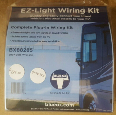Blue Ox EZ-light Wiring Kit #BX88285