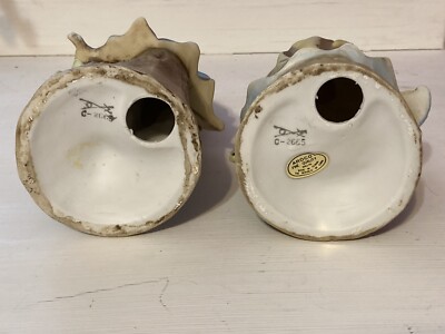 Vintage Ardco Dallas Pair Victorian Porcelain Figurines C2665