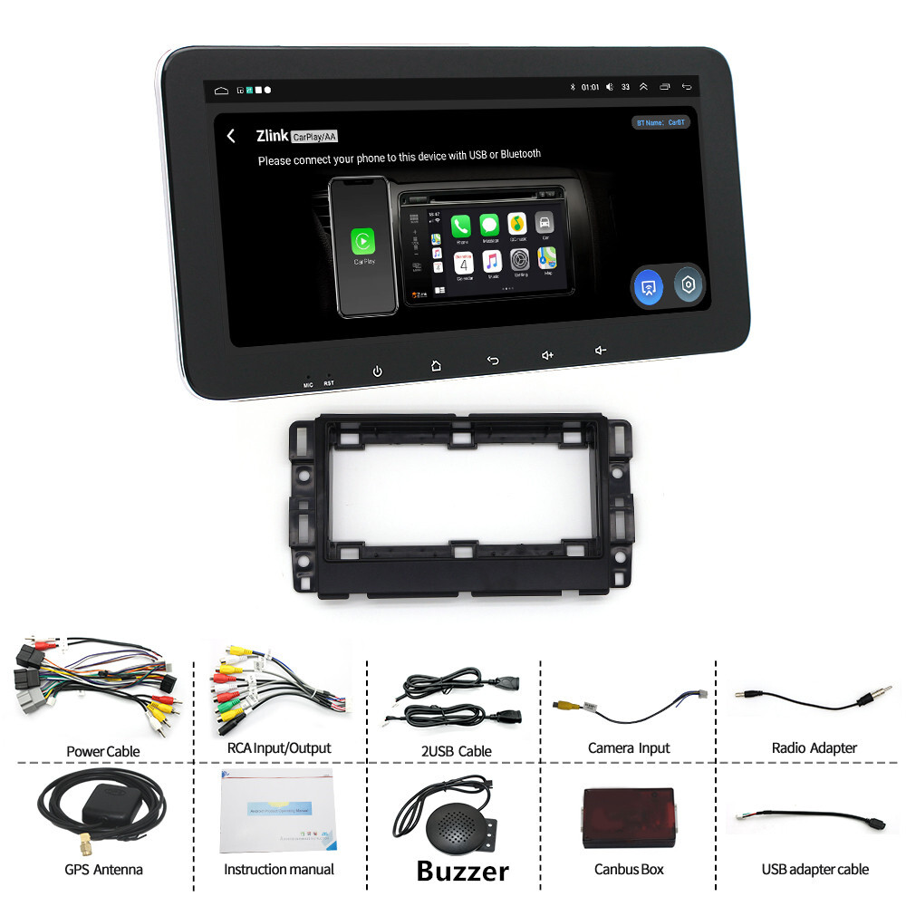 10.33'' For Android 14 Carplay Car Stereo Radio GPS For GMC Chevrolet Chevy