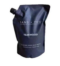 Sand + Fog TEAKWOOD Scented Liquid Hand Soap Refill 34 oz HTF DEAL