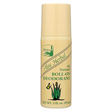 All Natural Roll-On Deodorant, Aloe Herbal, 3 Fluid Ounce