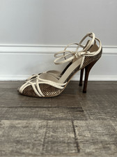 Vintage Gucci snakeskin heels size 9.5