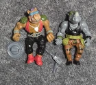 Vintage Teenage Mutant Ninja Turtles Bebop & Rocksteady Set 1988 Playmates