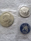 1965, 1974 S KENNEDY and IKE LOT OF (2) “NICE COINS “ 40% SILVER