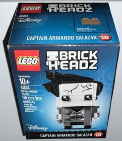 LEGO Brickheadz Set 41593 Captain Jack Sparrows & 41594 Captain Armando Salazar