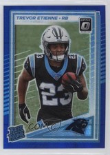2025 Panini Donruss Optic Rated Rookie Blue Hyper Prizm Trevor Etienne #222 1d40