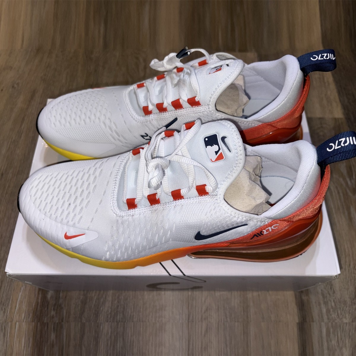 HOUSTON ASTRO\'S NIKE 270 SIZE 8.5 MENS Nike Air Max 270 Houston Astros HQ8005-100 | Kicks Finder main image 3