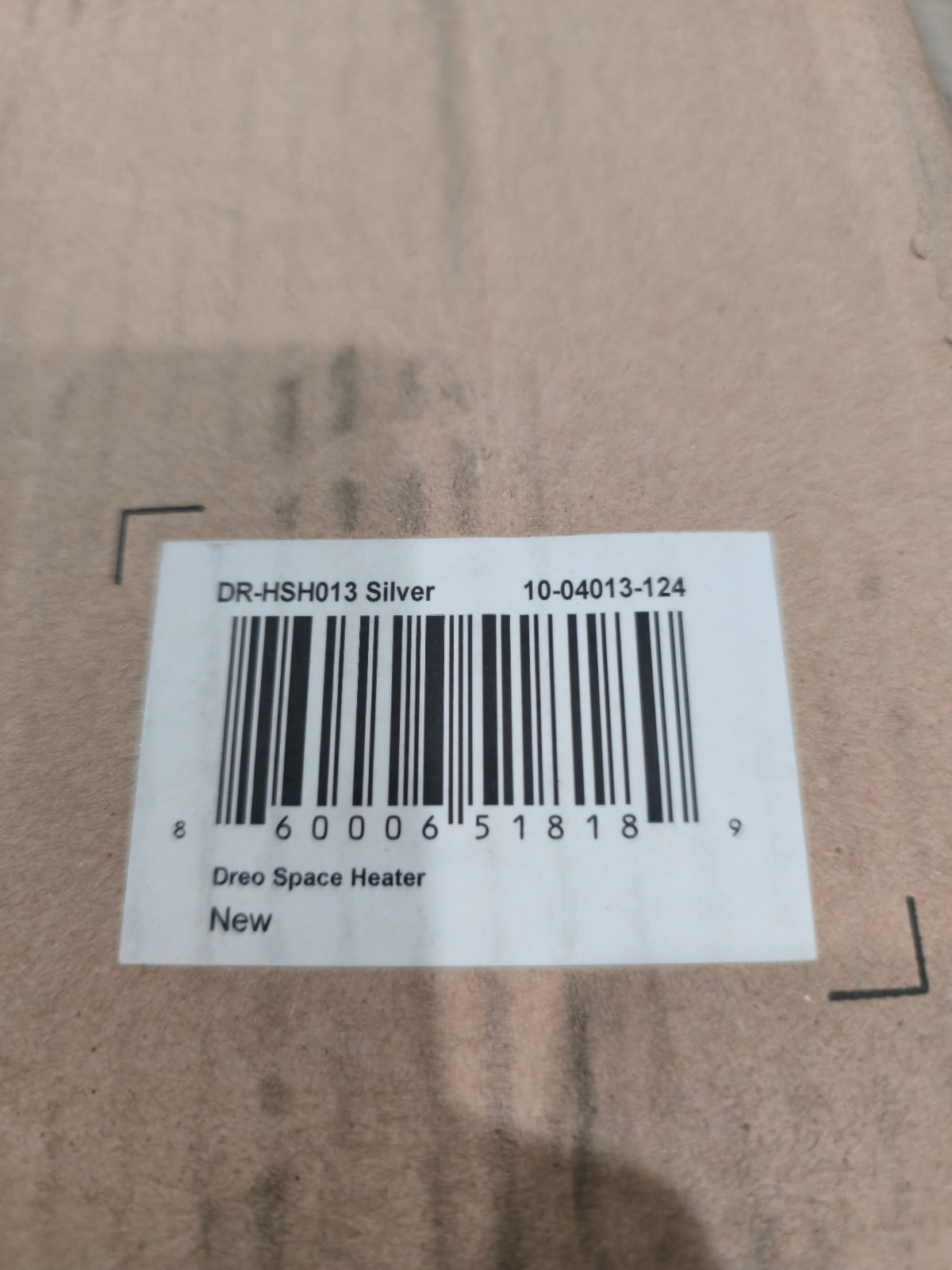 Dreo 25" Fast Heating Indoor Space Heater with Remote & Safety Features - Silver