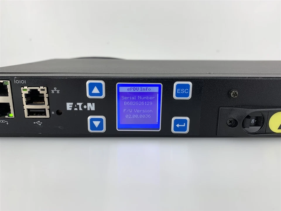 Eaton ePDU G3 Metered Input EMIT05-10 Rackmount 1U 16-Outlet - Image 4 of 4