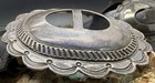 Beautiful Bold Early Navajo Hand Stamped Sterling Silver Concho Belt 391 Grams — photo 5