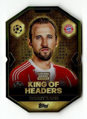 Topps Match Attax CL 2025-26 No. CA 7 Harry Kane King of Headers Chrome Award
