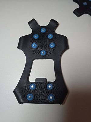 Ice Cleats, Anti Slip, For Boots,shoes. Slip On. Plus Xtra Spikes. 1pr. Large.