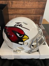 Trey Benson SIGNED Cardinals Mini Helmet Fanatics COA Under Wraps Box Included