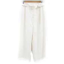 MK Michelle Clan MICHEL KLEIN Wide Pants Ankle Length 38 M Off White YM40 Used 7